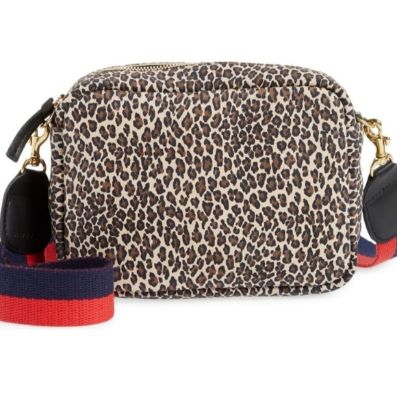 Clare V. Midi Sac Leopard Print Leather Crossbody Bag - Picture 4 of 7